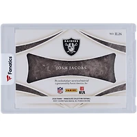 Josh Jacobs Oakland Raiders 2020 Panini Immaculate Collection Numbers Tri-Color Relic #IL26 #21/25 Card