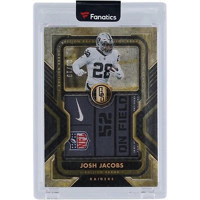 Josh Jacobs Oakland Raiders 2023 Panini Gold Standard Laundry Tag Relic #BBT-11 #8/10 Card