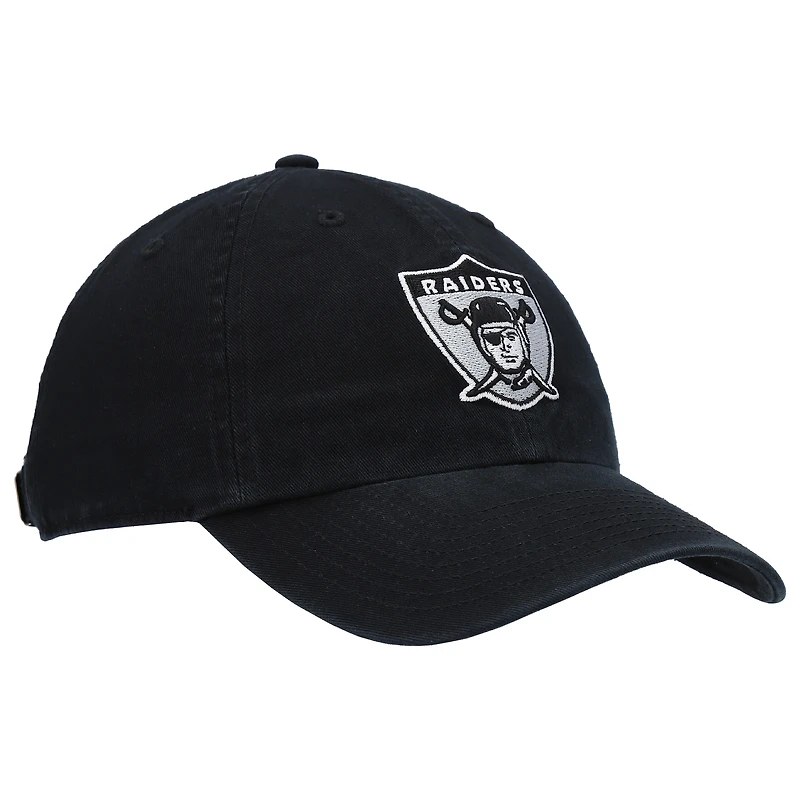 Men's '47 Black Oakland Raiders Gridiron Classics Clean Up Adjustable Hat