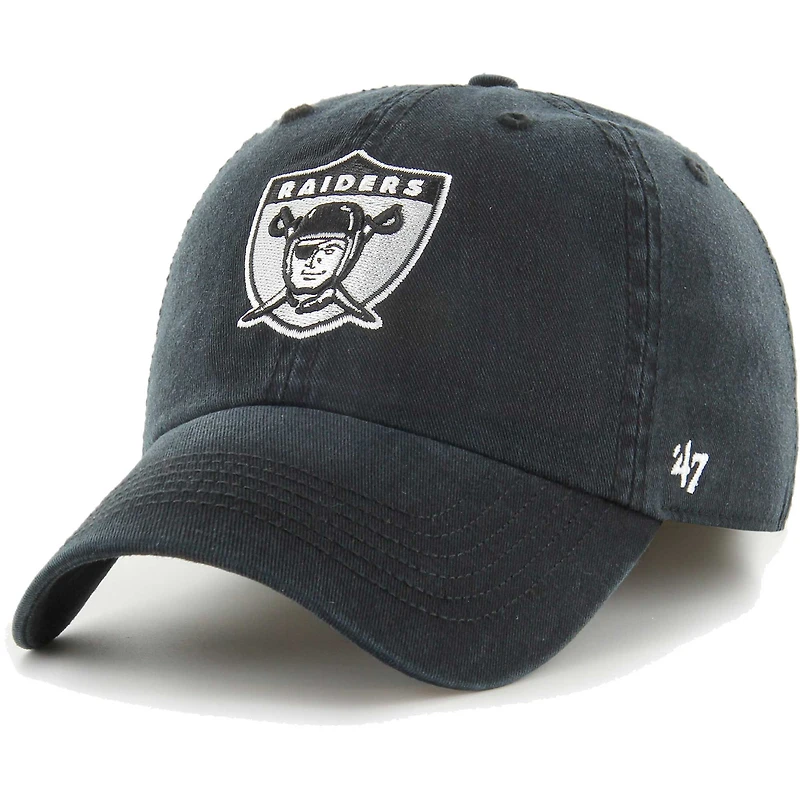 Casquette ajustée Oakland Raiders Gridiron Classics Franchise noire pour homme, modèle 47