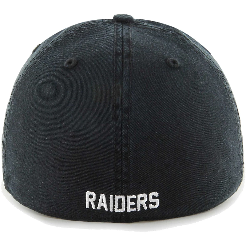 Casquette ajustée Oakland Raiders Gridiron Classics Franchise noire pour homme, modèle 47