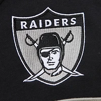 Men's  Black Oakland Raiders Gridiron Classics Vintage Logo Head Coach Fleece Pullover Hoodie