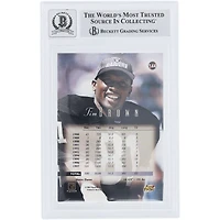 Tim Brown Oakland Raiders Autographié 1998 Playoff Prestige Hobby Numéro de série manquant Or #144 Beckett Fanatics Témoin Authentifié 10 Carte