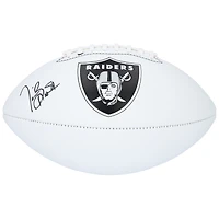 Tim Brown Oakland Raiders Autographed Franklin White Panel Football  
