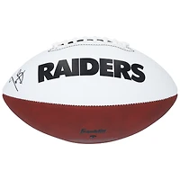 Tim Brown Oakland Raiders Autographed Franklin White Panel Football  