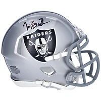 Mini casque Riddell Speed ​​autographié par Tim Brown des Raiders d'Oakland