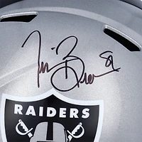 Tim Brown Oakland Raiders Autographed Riddell Speed Replica Helmet