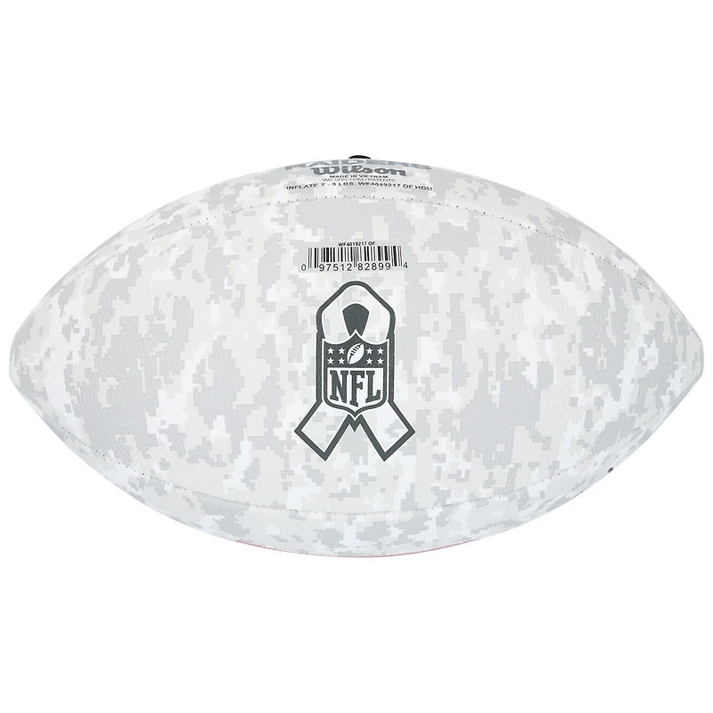 Ballon de football Wilson 2024 autographié par Tim Brown des Oakland Raiders