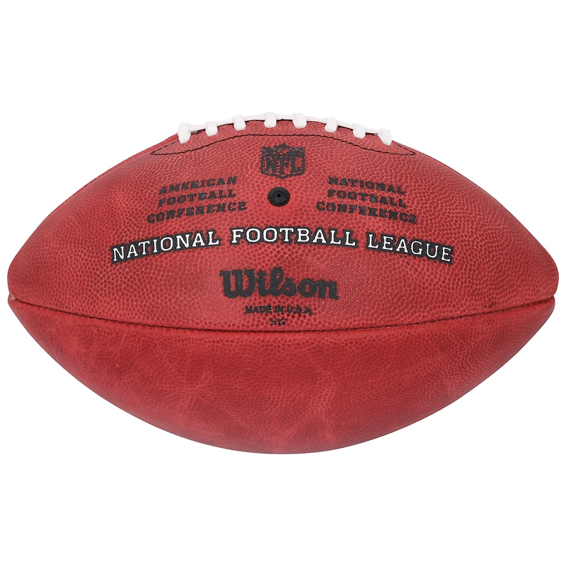 Ballon de football Wilson Duke en couleur autographié par Tim Brown des Oakland Raiders avec plusieurs inscriptions