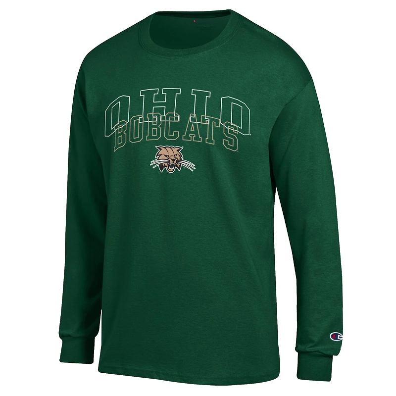 Men's Champion Green Ohio Bobcats Team Long-Sleeve T-Shirt
