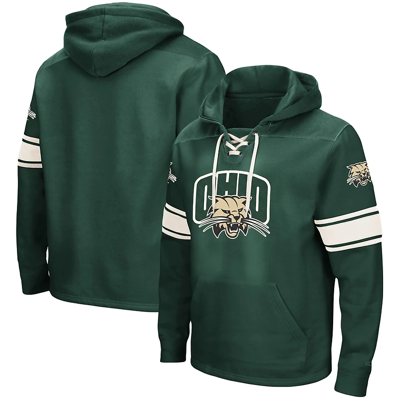 Sweat à capuche lacets Colosseum Green Ohio Bobcats 2.0 pour hommes