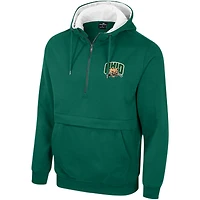 Pull à capuche demi-zip de l'équipe des Bobcats l'Ohio vert Colosseum pour hommes