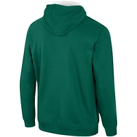 Pull à capuche demi-zip de l'équipe des Bobcats l'Ohio vert Colosseum pour hommes