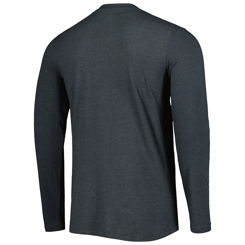 Ensemble de nuit pour hommes Concepts Sport Green/Charcoal Ohio Bobcats Meter T-shirt à manches longues et pantalon