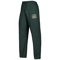 Ensemble de nuit pour homme Concepts Sport Green/Charcoal Ohio Bobcats Meter, haut à manches longues et pantalon