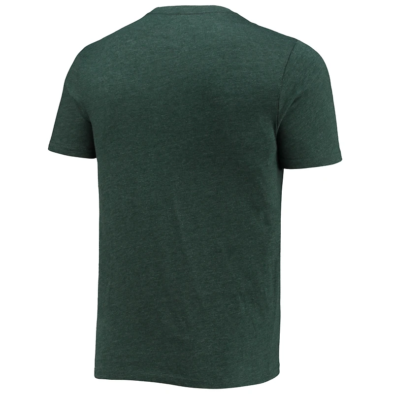 Men's Concepts Sport Heathered Charcoal/Green Ohio Bobcats Meter T-Shirt & Pants Sleep Set