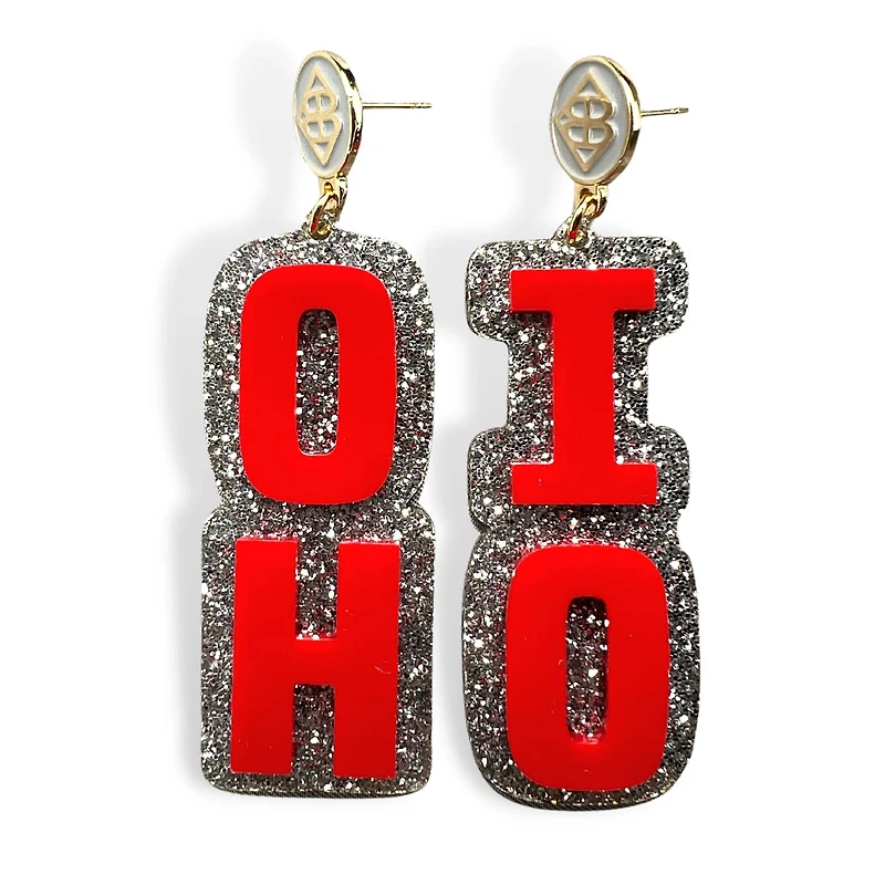 Brianna Cannon Ohio State Buckeyes Large Word Earrings