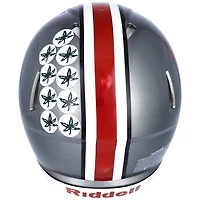 Casque authentique de vitesse alternative autographié Riddell Flash des Ohio State Buckeyes de Chase Young