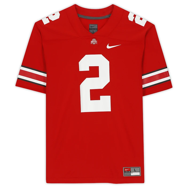 Chase Young Ohio State Buckeyes Autographed Scarlet Nike Game Jersey
