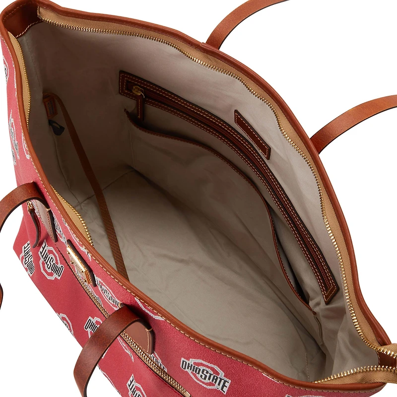 Dooney & Bourke Ohio State Buckeyes Sporty Monogram Grand sac fourre-tout zippé