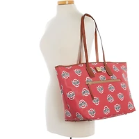 Dooney & Bourke Ohio State Buckeyes Sporty Monogram Grand sac fourre-tout zippé
