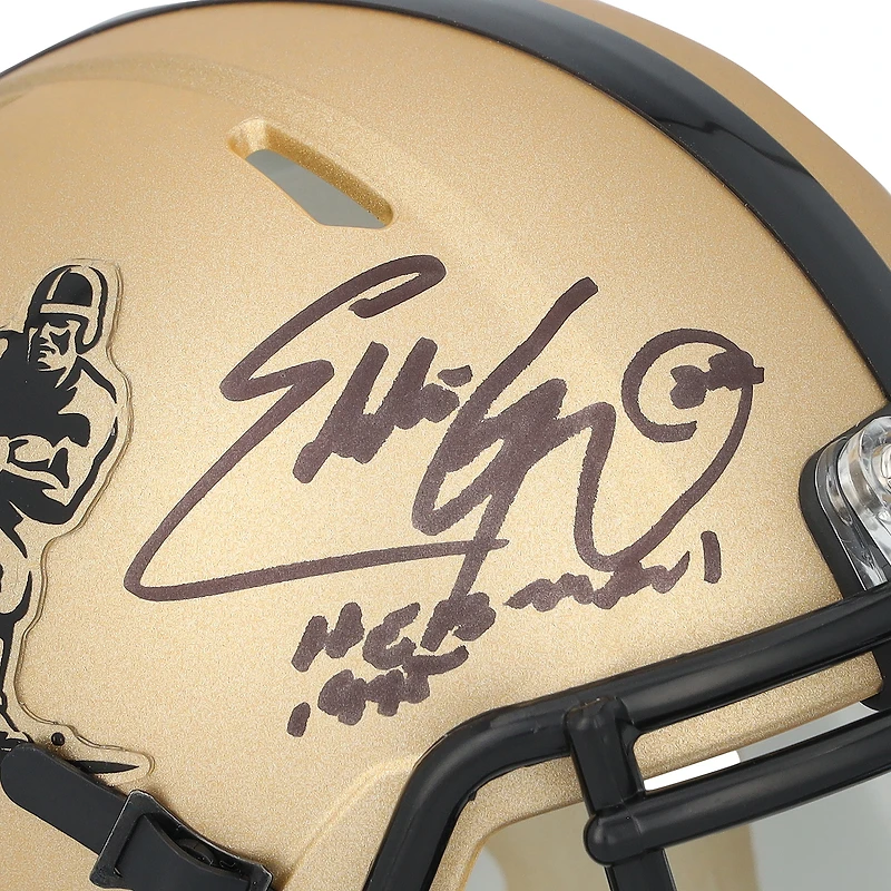 Eddie George Ohio State Buckeyes Autographed Riddell Heisman Gold Speed Mini Helmet with "1995 Heisman" Inscription