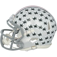 Emeka Egbuka Ohio State Buckeyes Autographed 2024 College Football Playoff National Champions Logo Riddell Speed Mini Helmet with "24 CFP Champs" Inscription 