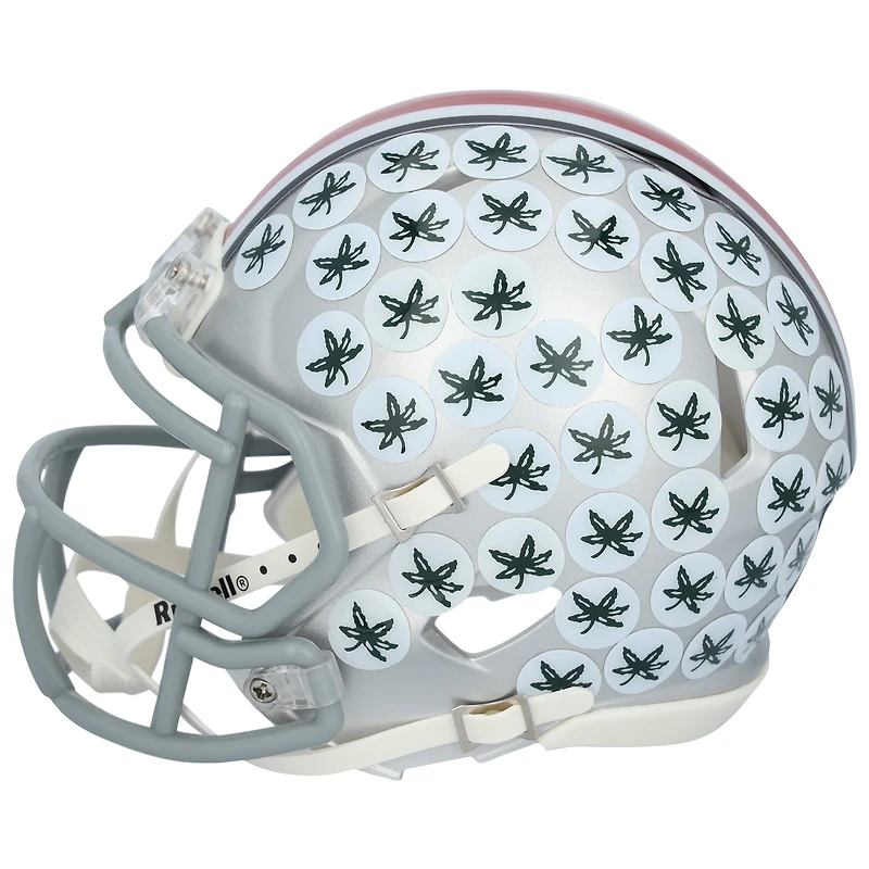 Casque Riddell Speed ​​Mini autographié par Emeka Egbuka des Ohio State Buckeyes