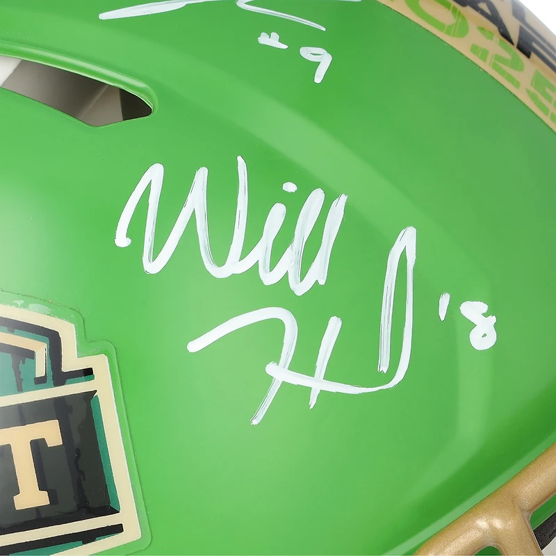 Casque Riddell Speed ​​Authentic autographié par Emeka Egbuka, TreVeyon Henderson et Will Howard, édition spéciale NFL Draft 2025