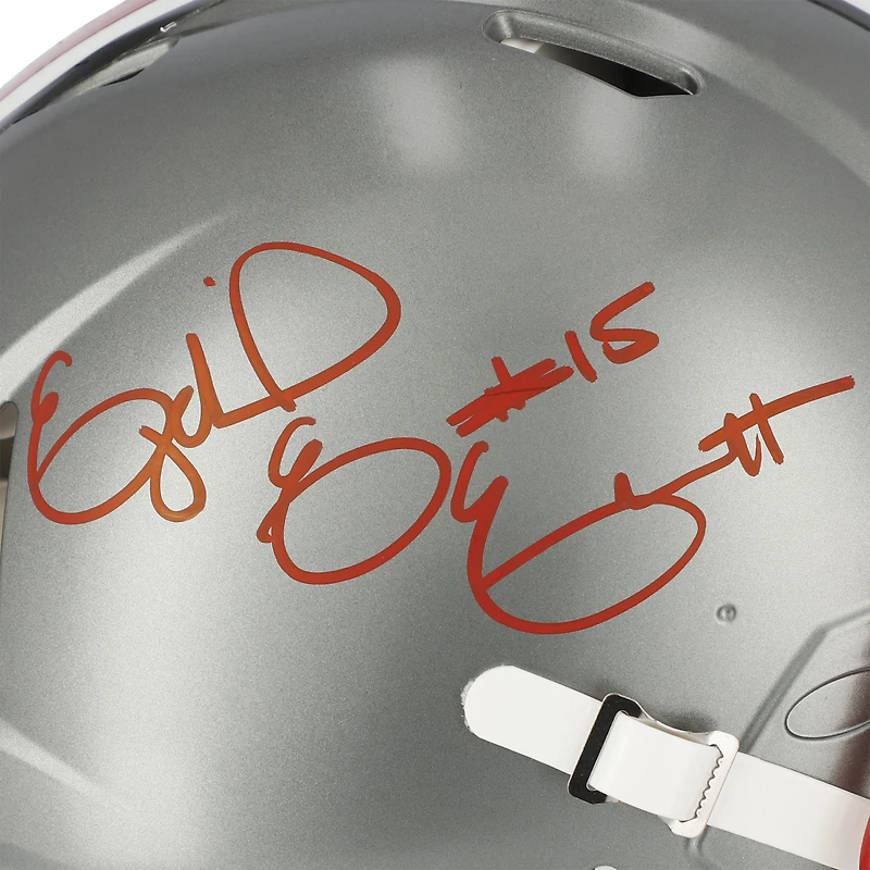 Casque Riddell Flash Speed ​​Authentic autographié par Ezekiel Elliott (Ohio State Buckeyes)