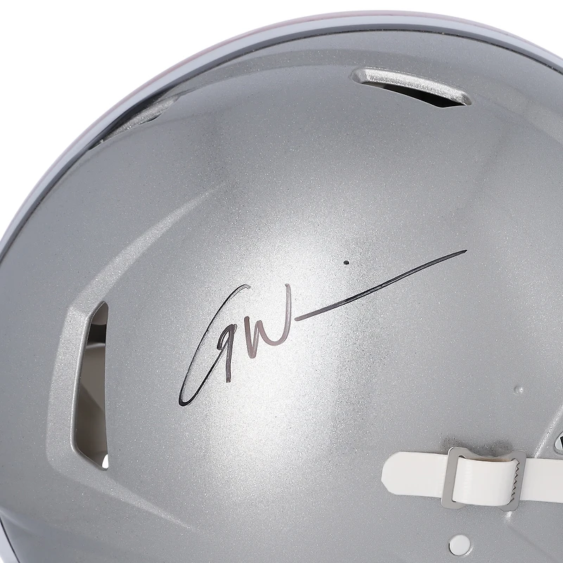 Garrett Wilson Ohio State Buckeyes Autographed Riddell Speed Authentic Helmet