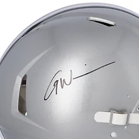Garrett Wilson Ohio State Buckeyes Autographed Riddell Speed Authentic Helmet