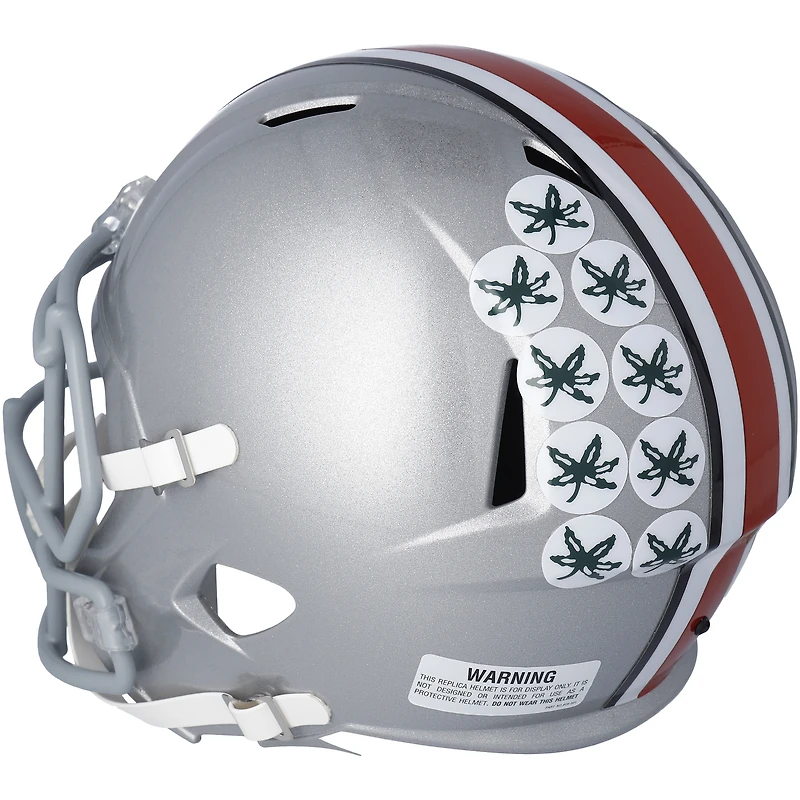 Garrett Wilson Ohio State Buckeyes Autographed Riddell Speed Replica Helmet