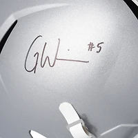 Garrett Wilson Ohio State Buckeyes Autographed Riddell Speed Replica Helmet