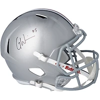 Réplique du casque Riddell Speed ​​autographié par Garrett Wilson des Ohio State Buckeyes