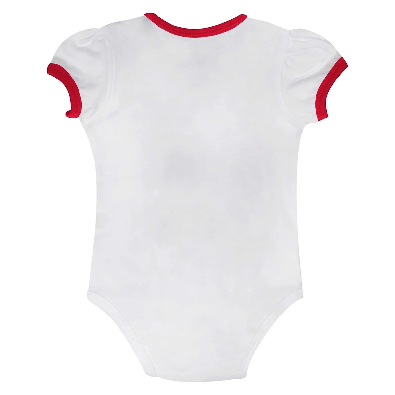 Girls Newborn & Infant Ohio State Buckeyes Two-Piece Love My Team Bodysuit Skirt Set