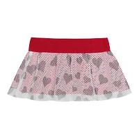 Girls Newborn & Infant Ohio State Buckeyes Two-Piece Love My Team Bodysuit Skirt Set