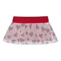 Girls Newborn & Infant Ohio State Buckeyes Two-Piece Love My Team Bodysuit Skirt Set