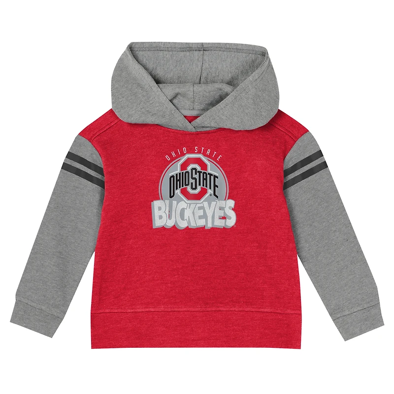 Ensemble sweat à capuche et leggings pour filles de l'école maternelle Scarlet Ohio State Buckeyes
