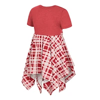 Girls Toddler Colosseum Scarlet Ohio State Buckeyes Marceline Plaid Dress