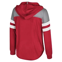 Girls Youth Colosseum Scarlet Ohio State Buckeyes Reflection Hoodie Long Sleeve T-Shirt