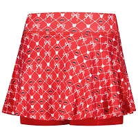 Jupe-short ZooZatz Scarlet Ohio State Buckeyes pour filles avec imprimé intégral et logo de l'équipe