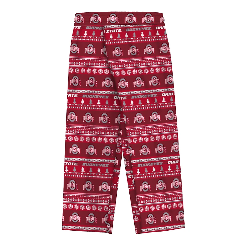 Ensemble pyjama pull moche Scarlet Ohio State Buckeyes pour nourrissons et nouveau-nés