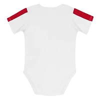 Infant Outerstuff Scarlet/White Ohio State Buckeyes Double Down Bodysuit and Pants 3-Piece Set