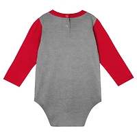 Infant Scarlet Ohio State Buckeyes Double Up Long Sleeve Bodysuit & Pant Set