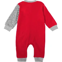 Infant Scarlet Ohio State Buckeyes Playbook Two-Tone Sleeper