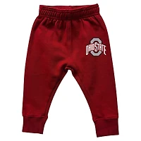Infant Wes & Willy Ohio State Buckeyes Colorblock Pullover Hoodie and Sweatpants Set