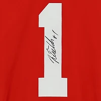 Maillot de match Nike autographié par Justin Fields Scarlet Ohio State Buckeyes