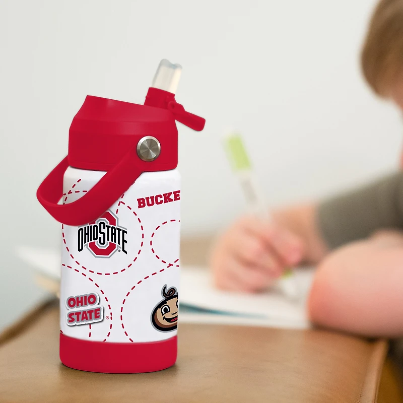 Logo Brands Ohio State Buckeyes 12oz. Mascot Bottle