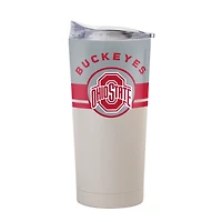 Gobelet isotherme Logo Brands Ohio State Buckeyes Horizon de 59 cl (20 oz) avec revêtement en poudre